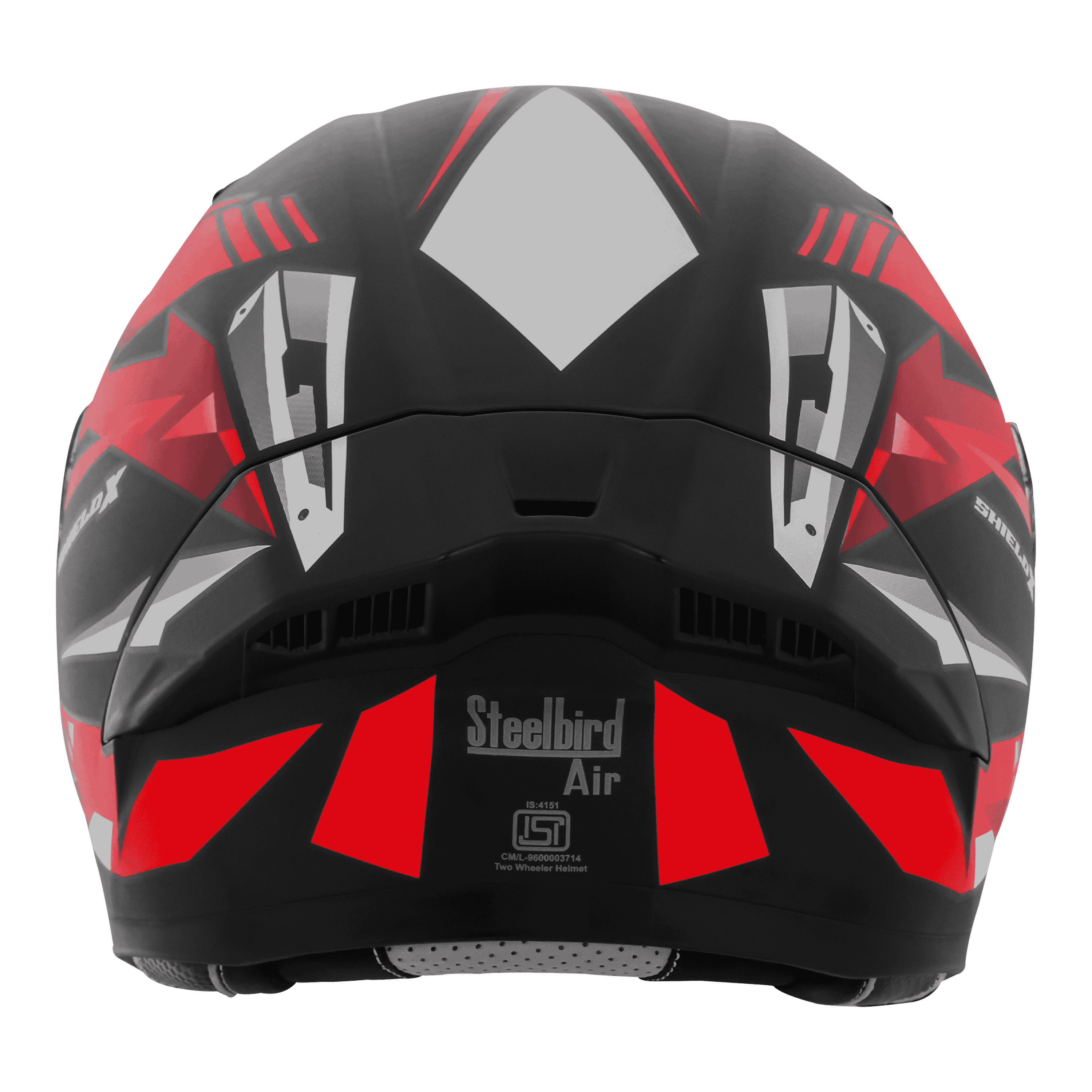 SBA-20 SHIELD X MAT BLACK WITH RED